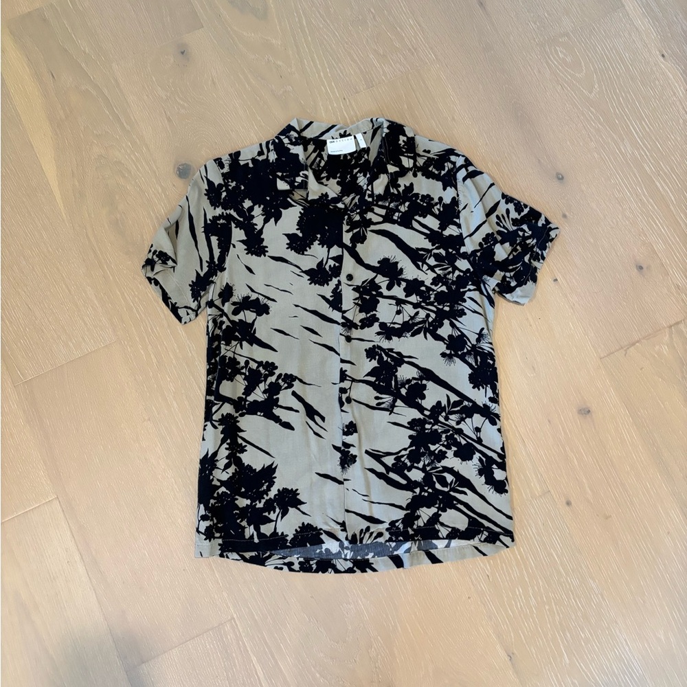ASOS Black and Gray Casual Shirt